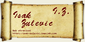 Isak Zulević vizit kartica